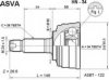 ASVA HN-34 Joint Kit, drive shaft